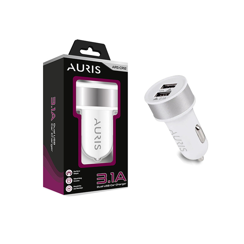 Auris CR12 2x Usb  Araç Şarj Adaptörü